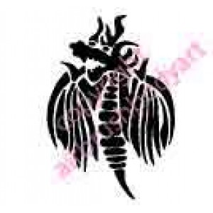 0269 dragon reusable stencil